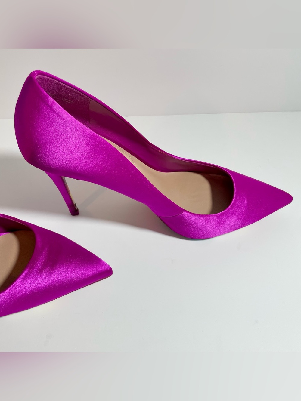 ALDO Fuchsia Satin High Heel Pump - Picture 3 of 13